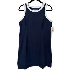NWT Beyond Yoga Spacedye Outline Dress in Navy Blue Sleeveless - XL